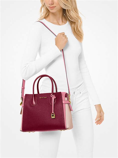 michael kors tri color satchel|Mercer Medium Tri.